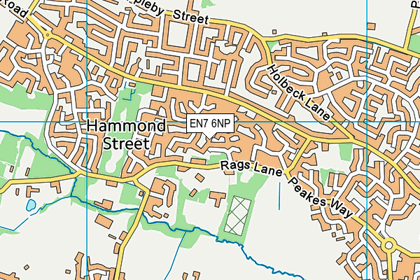 EN7 6NP map - OS VectorMap District (Ordnance Survey) EN7 6NP map - OS VectorMap District (Ordnance Survey)