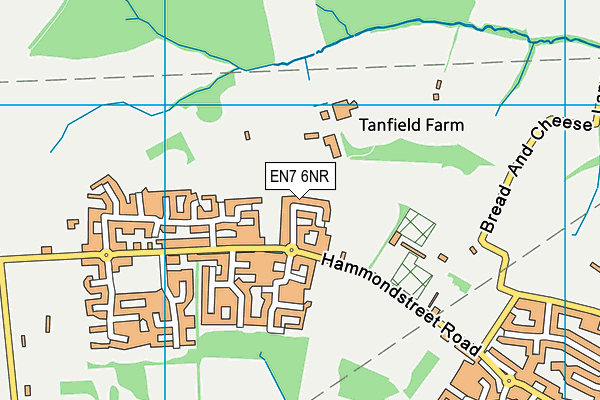 EN7 6NR map - OS VectorMap District (Ordnance Survey) EN7 6NR map - OS VectorMap District (Ordnance Survey)
