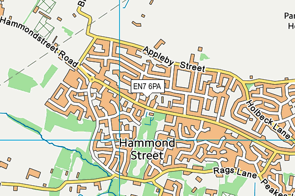 EN7 6PA map - OS VectorMap District (Ordnance Survey) EN7 6PA map - OS VectorMap District (Ordnance Survey)
