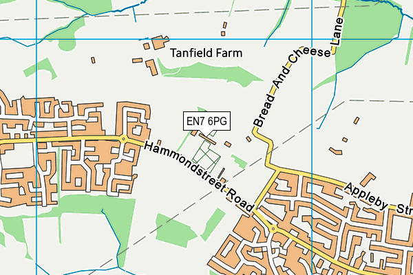 EN7 6PG map - OS VectorMap District (Ordnance Survey) EN7 6PG map - OS VectorMap District (Ordnance Survey)