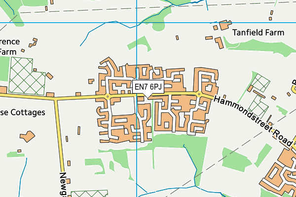 EN7 6PJ map - OS VectorMap District (Ordnance Survey) EN7 6PJ map - OS VectorMap District (Ordnance Survey)