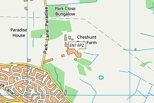 EN7 6PZ map - OS VectorMap District (Ordnance Survey) EN7 6PZ map - OS VectorMap District (Ordnance Survey)