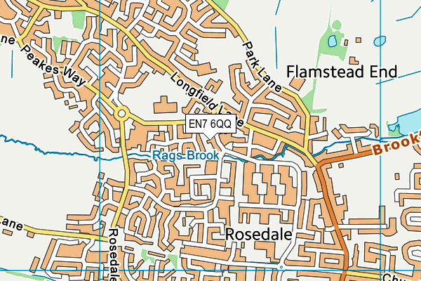 EN7 6QQ map - OS VectorMap District (Ordnance Survey) EN7 6QQ map - OS VectorMap District (Ordnance Survey)
