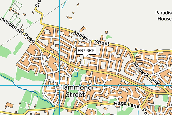 EN7 6RP map - OS VectorMap District (Ordnance Survey) EN7 6RP map - OS VectorMap District (Ordnance Survey)