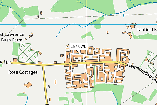 EN7 6WB map - OS VectorMap District (Ordnance Survey) EN7 6WB map - OS VectorMap District (Ordnance Survey)