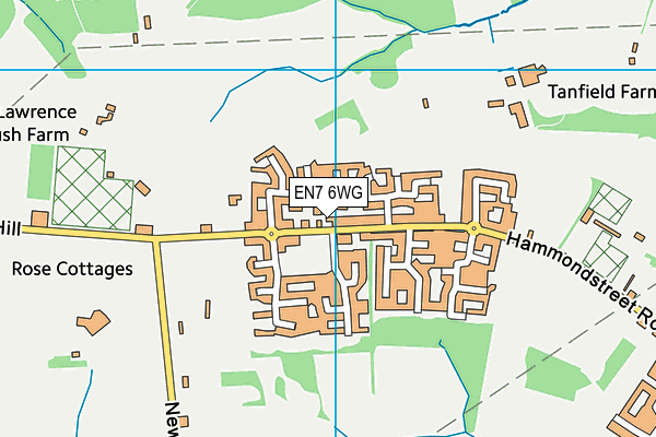 EN7 6WG map - OS VectorMap District (Ordnance Survey) EN7 6WG map - OS VectorMap District (Ordnance Survey)
