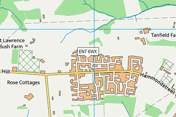 EN7 6WX map - OS VectorMap District (Ordnance Survey) EN7 6WX map - OS VectorMap District (Ordnance Survey)