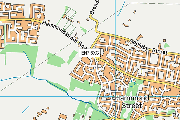 EN7 6XG map - OS VectorMap District (Ordnance Survey) EN7 6XG map - OS VectorMap District (Ordnance Survey)