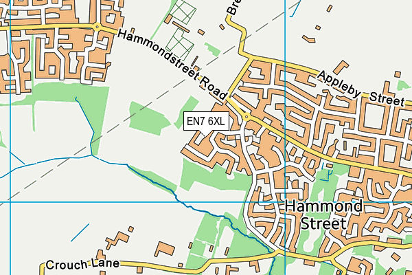 EN7 6XL map - OS VectorMap District (Ordnance Survey) EN7 6XL map - OS VectorMap District (Ordnance Survey)