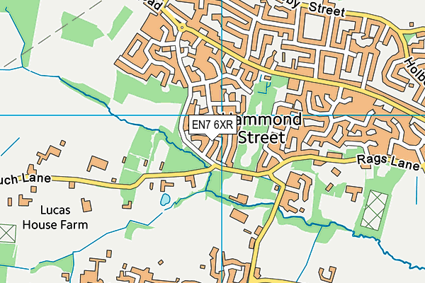 EN7 6XR map - OS VectorMap District (Ordnance Survey) EN7 6XR map - OS VectorMap District (Ordnance Survey)