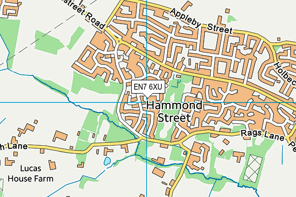 EN7 6XU map - OS VectorMap District (Ordnance Survey) EN7 6XU map - OS VectorMap District (Ordnance Survey)