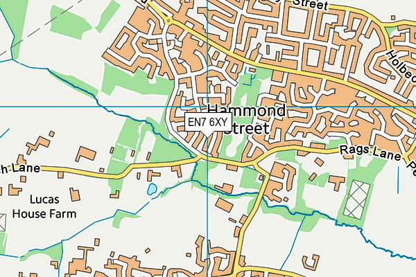 EN7 6XY map - OS VectorMap District (Ordnance Survey) EN7 6XY map - OS VectorMap District (Ordnance Survey)