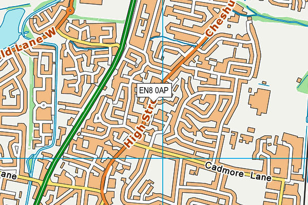 EN8 0AP map - OS VectorMap District (Ordnance Survey) EN8 0AP map - OS VectorMap District (Ordnance Survey)