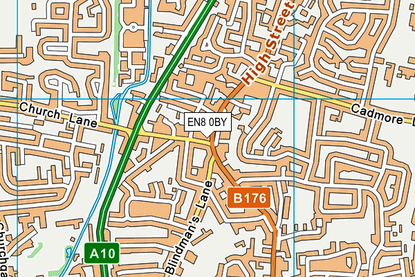 EN8 0BY map - OS VectorMap District (Ordnance Survey) EN8 0BY map - OS VectorMap District (Ordnance Survey)