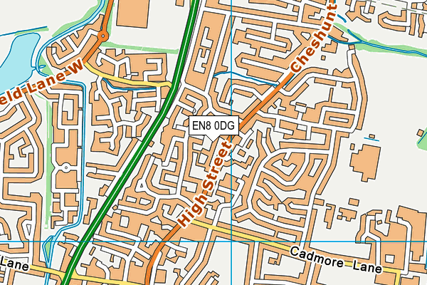 EN8 0DG map - OS VectorMap District (Ordnance Survey) EN8 0DG map - OS VectorMap District (Ordnance Survey)