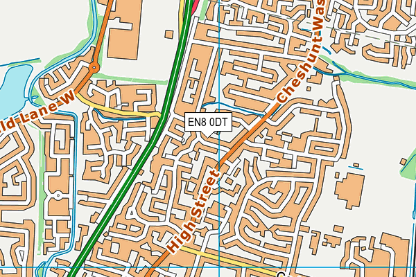 EN8 0DT map - OS VectorMap District (Ordnance Survey) EN8 0DT map - OS VectorMap District (Ordnance Survey)