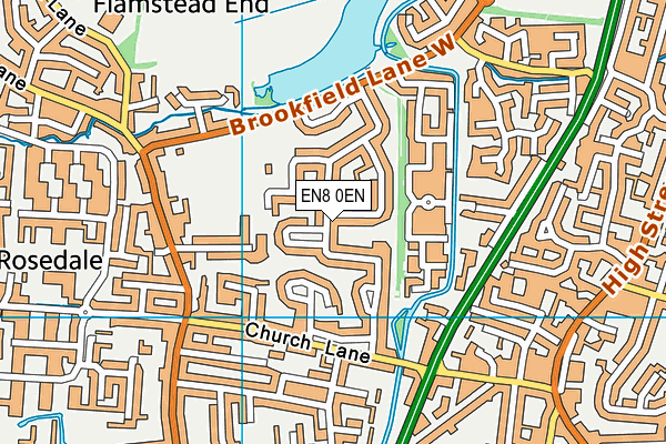 EN8 0EN map - OS VectorMap District (Ordnance Survey) EN8 0EN map - OS VectorMap District (Ordnance Survey)