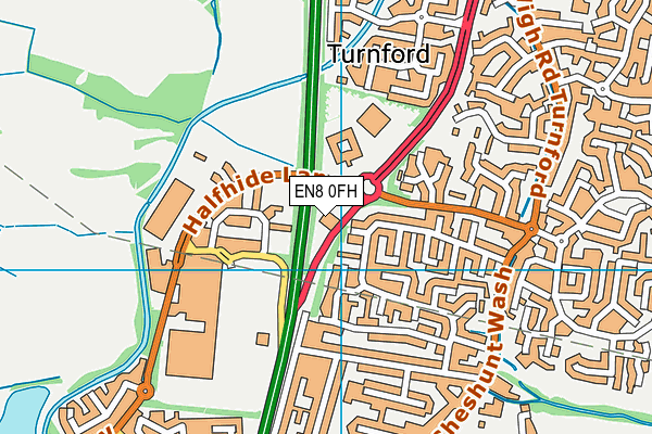 EN8 0FH map - OS VectorMap District (Ordnance Survey) EN8 0FH map - OS VectorMap District (Ordnance Survey)