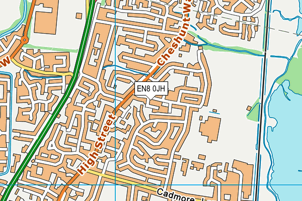 EN8 0JH map - OS VectorMap District (Ordnance Survey) EN8 0JH map - OS VectorMap District (Ordnance Survey)