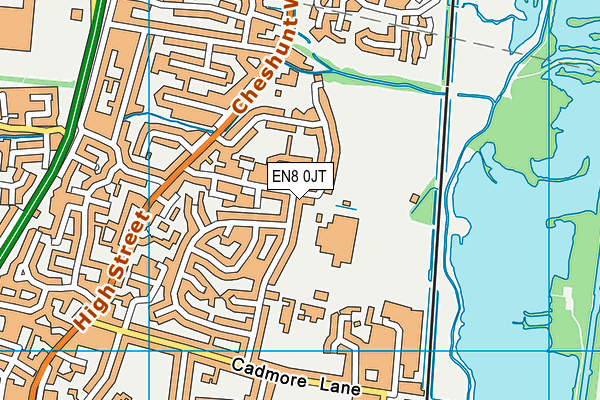 EN8 0JT map - OS VectorMap District (Ordnance Survey) EN8 0JT map - OS VectorMap District (Ordnance Survey)