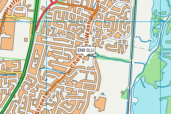 EN8 0LU map - OS VectorMap District (Ordnance Survey) EN8 0LU map - OS VectorMap District (Ordnance Survey)