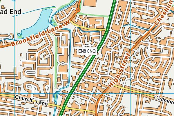 EN8 0NQ map - OS VectorMap District (Ordnance Survey) EN8 0NQ map - OS VectorMap District (Ordnance Survey)