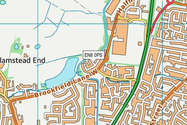 EN8 0PS map - OS VectorMap District (Ordnance Survey) EN8 0PS map - OS VectorMap District (Ordnance Survey)