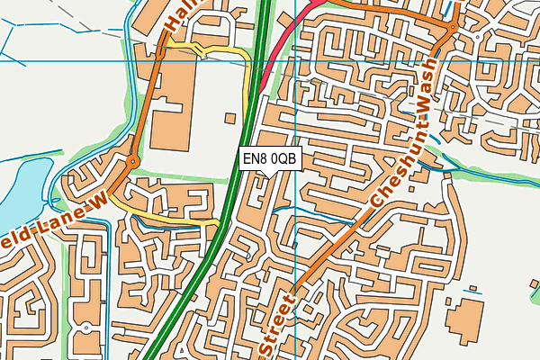 EN8 0QB map - OS VectorMap District (Ordnance Survey) EN8 0QB map - OS VectorMap District (Ordnance Survey)
