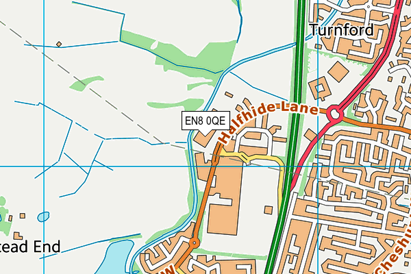 EN8 0QE map - OS VectorMap District (Ordnance Survey) EN8 0QE map - OS VectorMap District (Ordnance Survey)