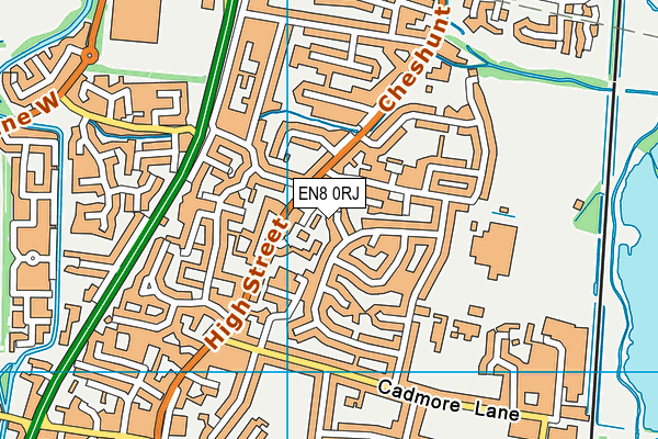 EN8 0RJ map - OS VectorMap District (Ordnance Survey) EN8 0RJ map - OS VectorMap District (Ordnance Survey)