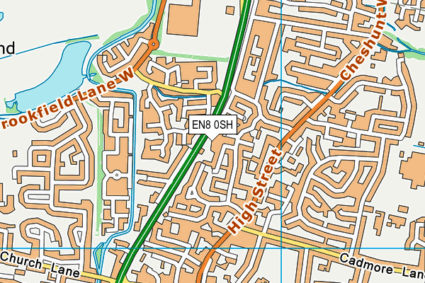 EN8 0SH map - OS VectorMap District (Ordnance Survey) EN8 0SH map - OS VectorMap District (Ordnance Survey)
