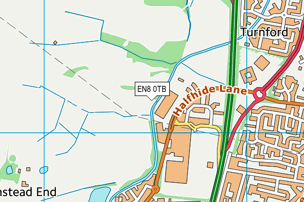 EN8 0TB map - OS VectorMap District (Ordnance Survey) EN8 0TB map - OS VectorMap District (Ordnance Survey)