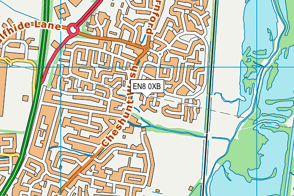 EN8 0XB map - OS VectorMap District (Ordnance Survey) EN8 0XB map - OS VectorMap District (Ordnance Survey)