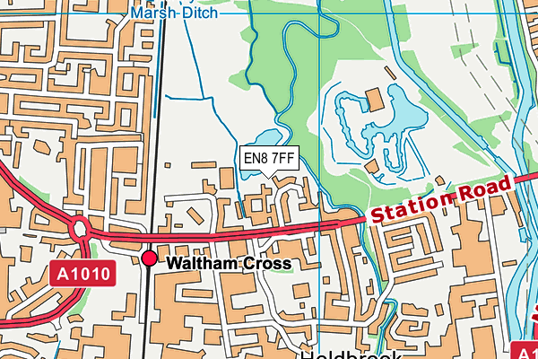 EN8 7FF map - OS VectorMap District (Ordnance Survey) EN8 7FF map - OS VectorMap District (Ordnance Survey)