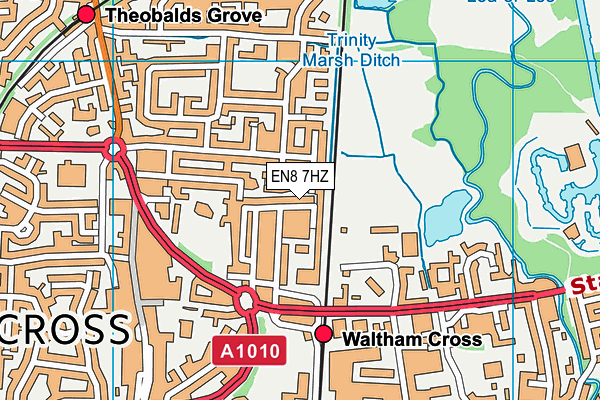 EN8 7HZ map - OS VectorMap District (Ordnance Survey) EN8 7HZ map - OS VectorMap District (Ordnance Survey)