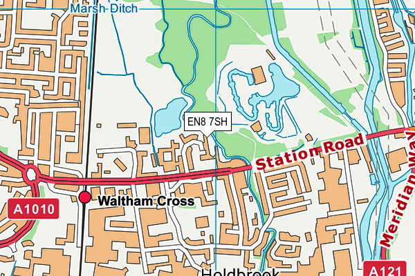 EN8 7SH map - OS VectorMap District (Ordnance Survey)