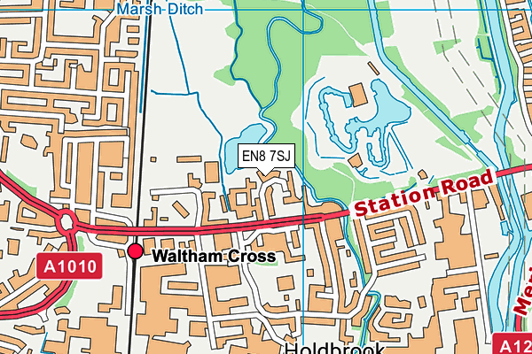 EN8 7SJ map - OS VectorMap District (Ordnance Survey) EN8 7SJ map - OS VectorMap District (Ordnance Survey)