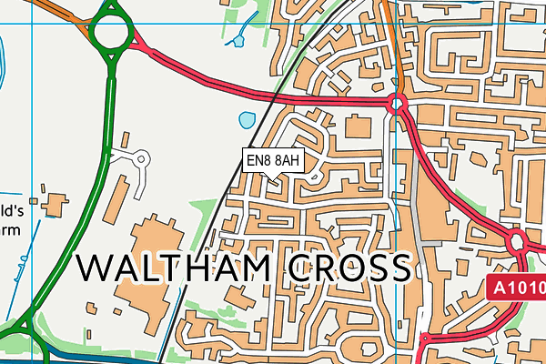 EN8 8AH map - OS VectorMap District (Ordnance Survey) EN8 8AH map - OS VectorMap District (Ordnance Survey)