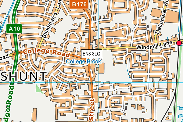 EN8 8LQ map - OS VectorMap District (Ordnance Survey) EN8 8LQ map - OS VectorMap District (Ordnance Survey)