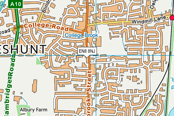 EN8 8NJ map - OS VectorMap District (Ordnance Survey) EN8 8NJ map - OS VectorMap District (Ordnance Survey)