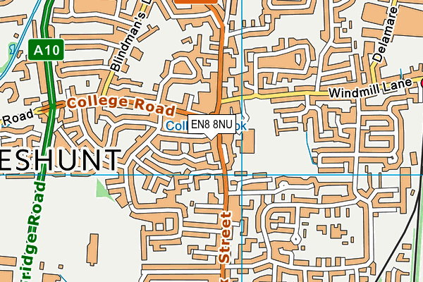 EN8 8NU map - OS VectorMap District (Ordnance Survey) EN8 8NU map - OS VectorMap District (Ordnance Survey)