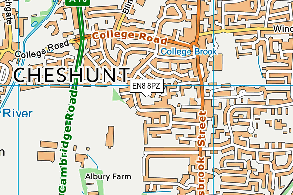 EN8 8PZ map - OS VectorMap District (Ordnance Survey) EN8 8PZ map - OS VectorMap District (Ordnance Survey)