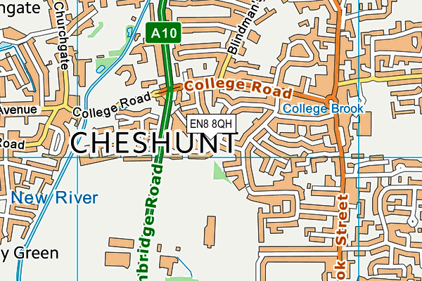 EN8 8QH map - OS VectorMap District (Ordnance Survey) EN8 8QH map - OS VectorMap District (Ordnance Survey)