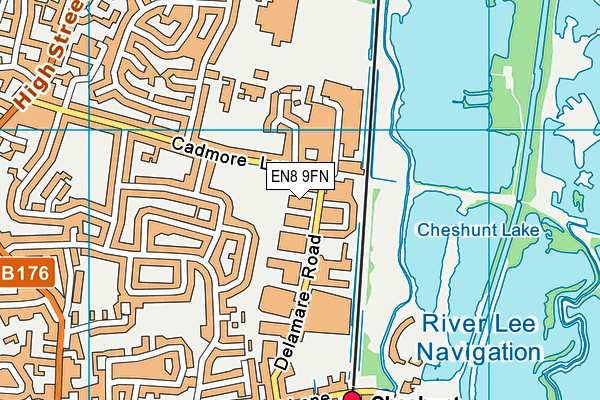 EN8 9FN map - OS VectorMap District (Ordnance Survey) EN8 9FN map - OS VectorMap District (Ordnance Survey)