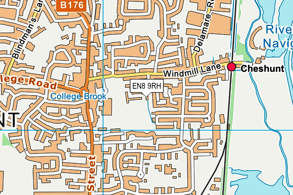 EN8 9RH map - OS VectorMap District (Ordnance Survey) EN8 9RH map - OS VectorMap District (Ordnance Survey)