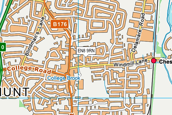 EN8 9RN map - OS VectorMap District (Ordnance Survey) EN8 9RN map - OS VectorMap District (Ordnance Survey)