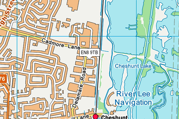 EN8 9TB map - OS VectorMap District (Ordnance Survey) EN8 9TB map - OS VectorMap District (Ordnance Survey)