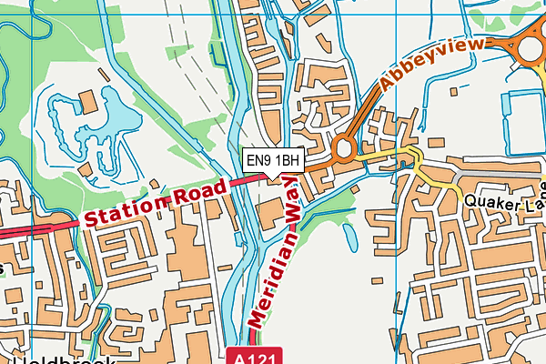 EN9 1BH map - OS VectorMap District (Ordnance Survey) EN9 1BH map - OS VectorMap District (Ordnance Survey)