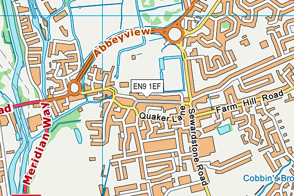 EN9 1EF map - OS VectorMap District (Ordnance Survey) EN9 1EF map - OS VectorMap District (Ordnance Survey)