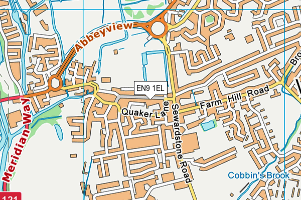 EN9 1EL map - OS VectorMap District (Ordnance Survey) EN9 1EL map - OS VectorMap District (Ordnance Survey)